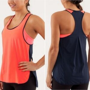 Lululemon Pump It Up TankLight Flare / Inkwell, Size 4